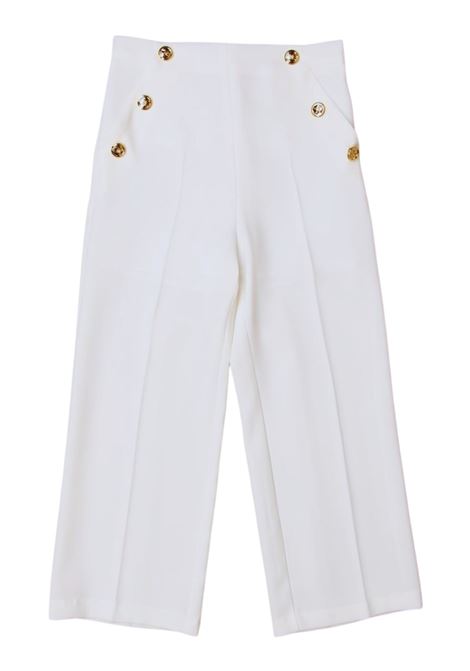Pantalone bambina bianco ElISABETTA FRANCHI | EFPA119/SUBIANCO
